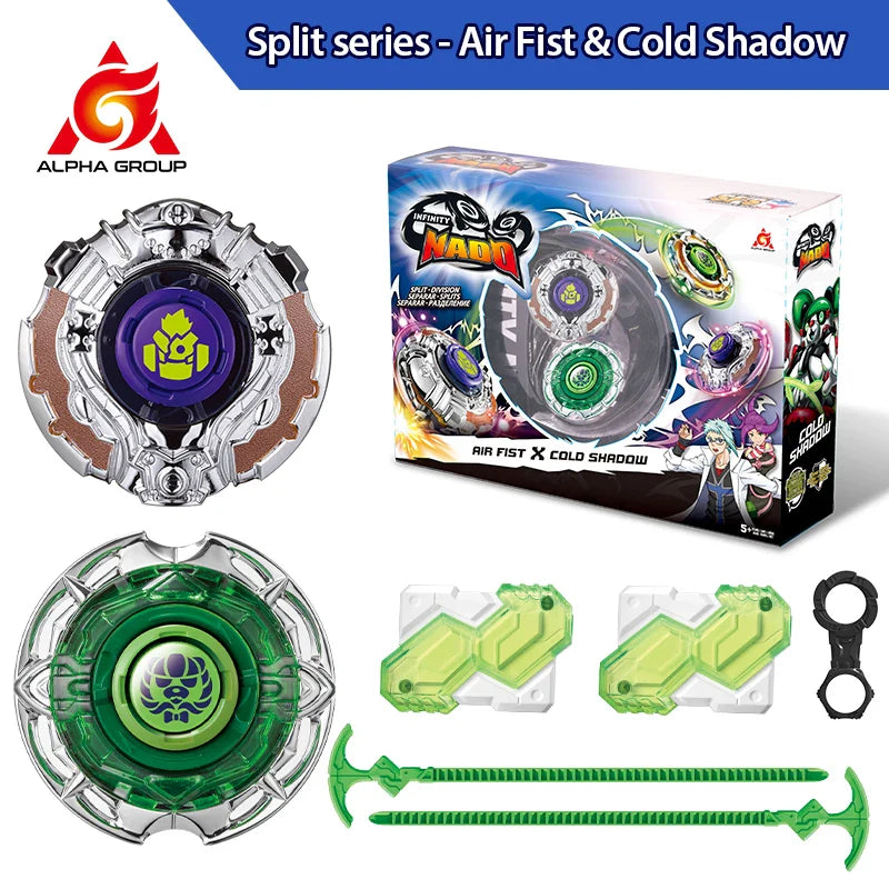 Infinity Nado 3 Original Split Series Set 2 Modes Combinable or Splitable Spinning Top Battle Metal Gyro +Launcher Kid Toy Gift