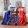 HD Cartoon Moschino Toy Bear 3D Blanket,Soft Throw Blanket for Home Bedroom Bed Sofa Picnic Travel Office Rest Cover Blanket Kid