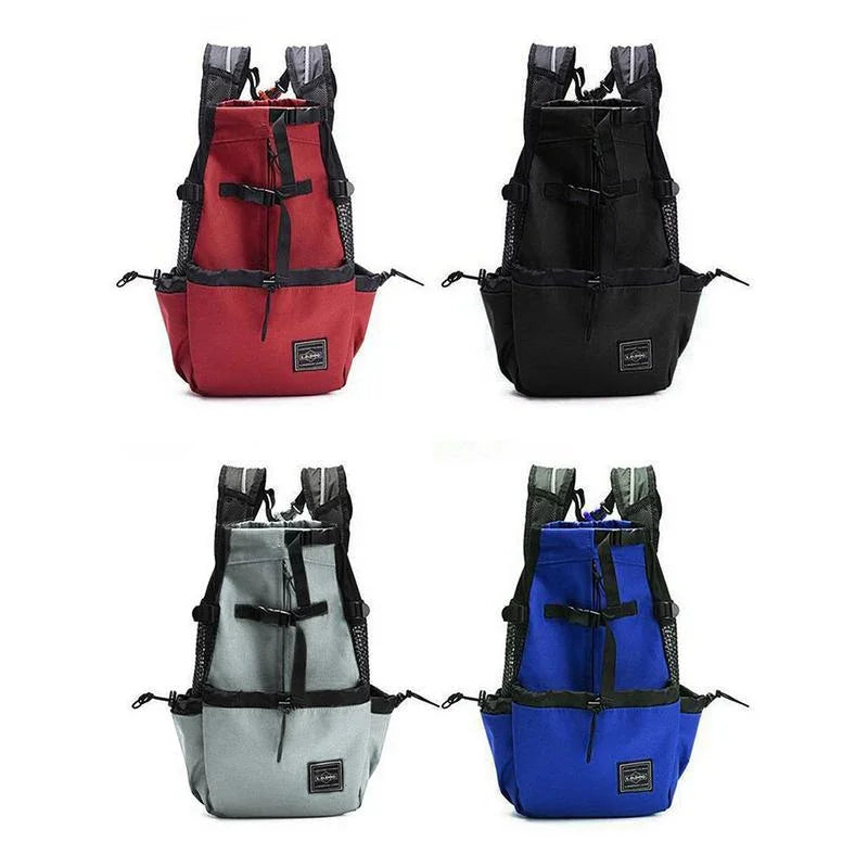 Large Dog Carrier Bag Pet Travel Carrying Backpack Dog Head Out Breathable Double Shoulder Bag Outdoor Bicycle Hiking Backpack