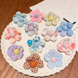 10Pcs Baby Cute Flower Hair Ring Rope Elastic Hair Rubber Bands for Kids Hair Tie Headdress Girls Hair Accessories