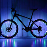 LEDs Light Wheel Rim Spoke Clip Tube Safety Warning Light Cycling Strip Reflective Reflector Bike Accessories