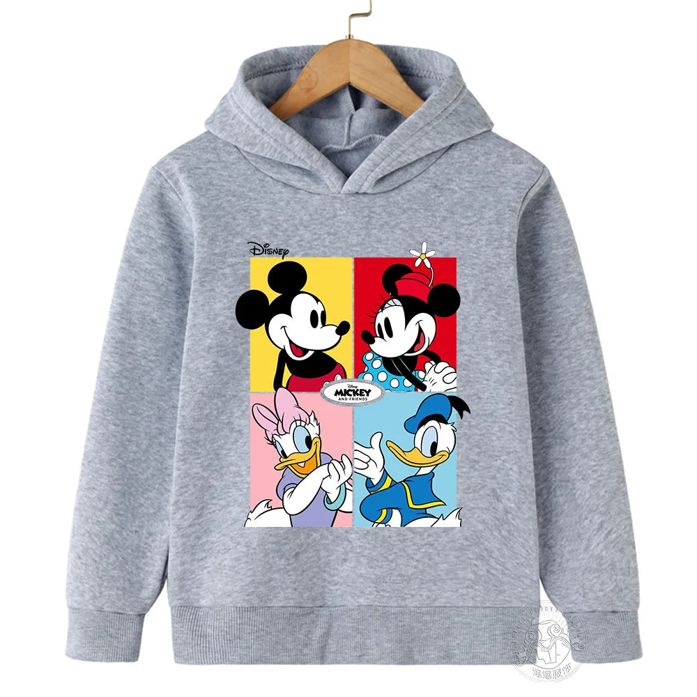 Sweatshirts Manga Anime Mickey Minnie Mouse Hoodie Kid Girl Boy Sweatshirt Hoody Cartoon Children Cute Clothes Baby Top Pullover