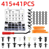 100/415/680PCS Car Fastener Clips Mixed Car Fasteners Door Trim Panel Auto Bumper Rivet Retainer Push Engine Cover Fender Clip