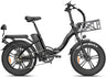 Electric Bike for Adults,750W 48V 13AH Removable Battery Foldable Electric Bikes, 20" x 4.0 Fat Tire 2 Seater Electric Bicycles