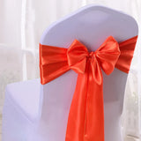 25pcs Rose Gold Satin Chair Bow Sashes Wedding Chair Ribbon Butterfly Ties For Party Event Hotel Banquet Decoration