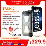 In Stock 8849 Tank 2 by Unihertz Projector Rugged Smartphone 22GB 256GB Cellphone 108MP G99 Night Vision IP68 Mobile Phone