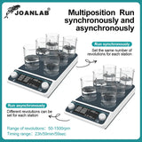 JOANLAB Multi-station Magnetic Stirrer Digital Display Laboratory Stirrer Magnetic Mixer With Heating Four-station Six-Position