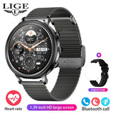 LIGE Luxury Smart Watches For Women Bluetooth Call Connected Phone Women Watch Health Monitor Sports Smartwatch 2023 Women Gift