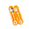 Children Utensil Cute Circle Cutlery Gadget Baby Tableware Set Food Feeding Spoon Fork Stainless Steel Infant Toddler Dinnerware