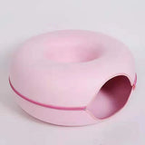 Donut Cat Bed Hiding House Indoor Tunnel Toys Pet Products Houses And Habitats Kittens Goods Removable Cat Bed Nest Accessories