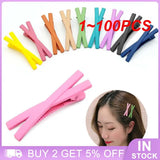 1~100PCS Matte Stylish And Eye-catching Matte Hair Clip For Curly Hair Popular Hair Clip Best-selling Hairpin Candy Color