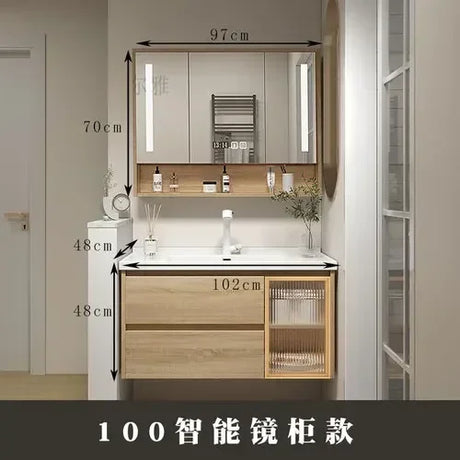 Locker Display Bathroom Cabinet Shelves Toilet Closet Bathroom Cabinet Wooden Washbasin Badezimmer Schrank Home Furniture YQ