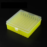 100 Holes Laboratory Plastic Tube Box Rack Use for 2ml 1.5ml 1.8ml Cryopreservation Tube With Connection Cover , 1piece