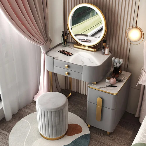 Classic Dressing Table Modern Organizers Mirror Vanity Storage Desk Dressing Table Multifunctional Penteadeira Luxury Furniture