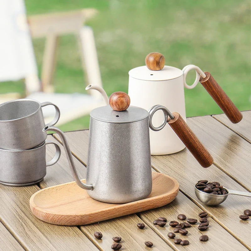 Kettle Coffee Pot Barista Accessories Hand Drip Kettle Gooseneck Stainless Coffee Maker Coffeeware Teaware Swan Neck Teapot Bar