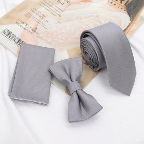 37 Color Men Tie Set Classic Polyester Jacquard Necktie Cravat Bowtie Suit Vintage Ties for Groom Gifts Business Wedding Party