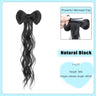 FORLISEE Bowknot Half-tie High Ponytail Wig Clip Hair Bag Meatball Head Hanfu Braid Wig Braid Ponytail