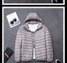 2024 new upscale men's white duck down jacket men's short hooded men's autumn and winter lightweight oversized fashion coat