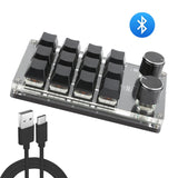 USB Macro Custom Mini Keyboard 12 Keys 2 Knob Programming DIY Mechanical Keyboard Gaming Drawing Switch Portable Hot-swap Keypad