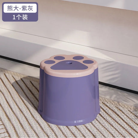 Thickened small stool plastic chair for shoes stool household small children;s low stool sofa shoes adult round