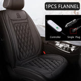 12V Heated Car Seat Cushion Cloth/Flannel Car Seat Heater Winter Warmer Seat Heating Car Accessories Heating Pads Set Universal