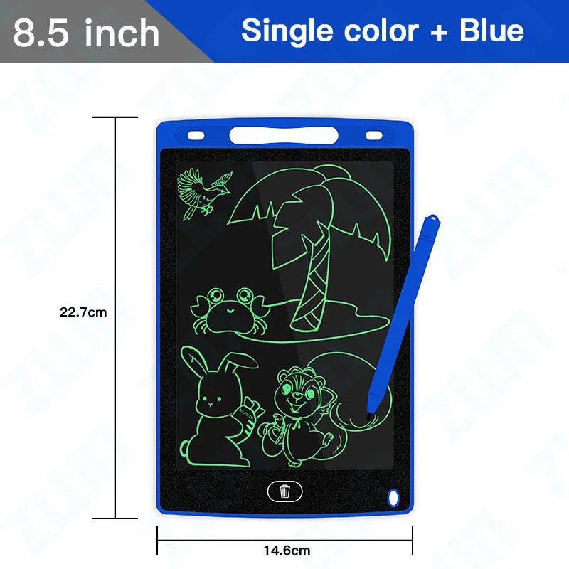 6.5/8.5/10/12/16/19In LCD Drawing Board Writing Tablet Digit Magic Blackboard Art Painting Tool Kids Toy Brain Game Child's Gift