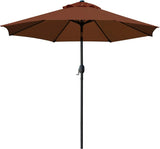 9' Patio Umbrella Outdoor Table Umbrella with 8 Sturdy Ribs