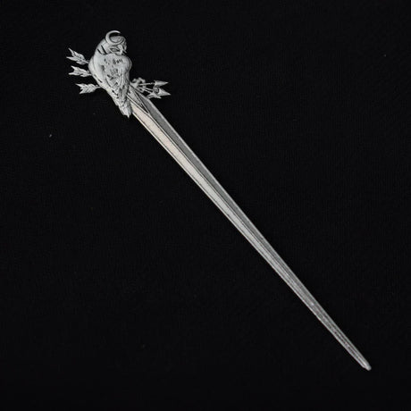 16cm Witch skull Hair Stick  sword woman hair stick Hairpin Amulet Spirit Hair Jewelry For Women