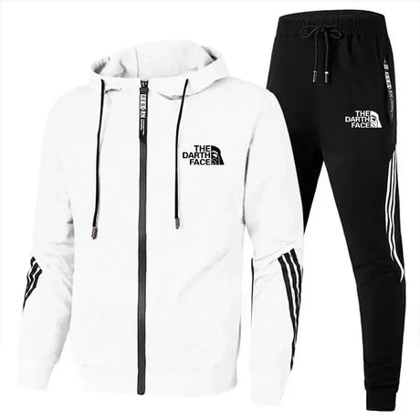 2024 Men's Sets Two Piece Set Tracksuit Casual Zipper Jacket + Pants Harajuku Sport Suit Spring and Autumn Hoodies Sportswearswe