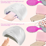 48W UV LED Nail Lamp for Quick Curing All UV Gel Professional Nail Dryer with Motion Sensing Protable Nail Art Salon Equipment