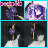 Raiden Shogun Baal Wig Gradient Dyeing Wig Game Genshin Impact Cosplay DokiDoki Baal Cosplay Wig Christmas Free Cap