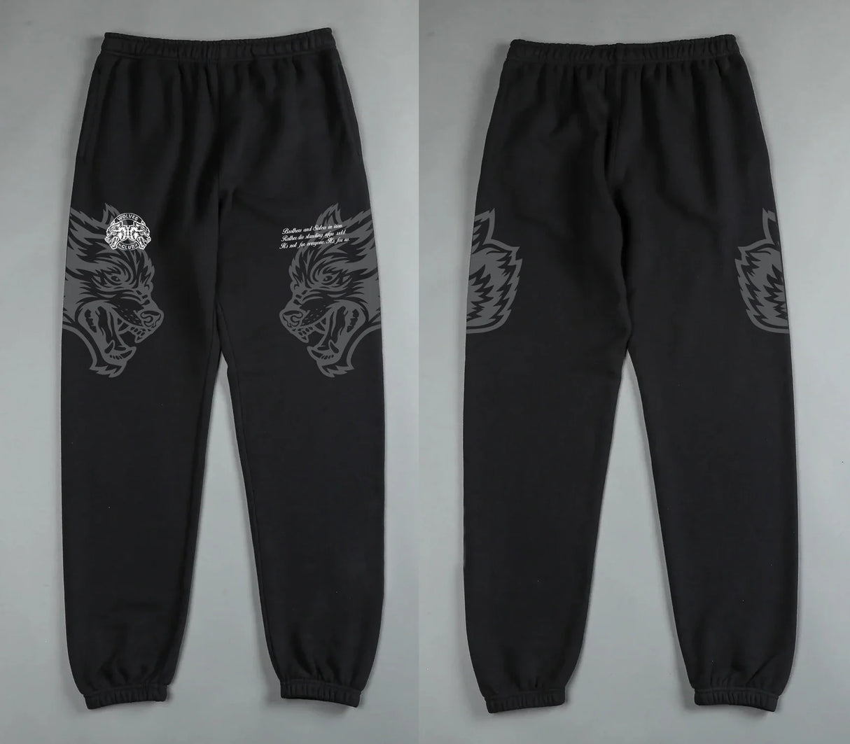 DARC Wolves Joggers Street Pants Casual Warm Oversize Baggy Joggers US Oversize