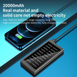 20000mAh Solar Panel Power Bank Upgrade Portable Waterproof Emergency Fast Charger Station For IPhone