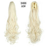 Synthetic Long Wavy Claw Clip On Ponytail Drawstring Hairpiece Wave Curly Black Brown Blonde Ombre Fake Hair for Women