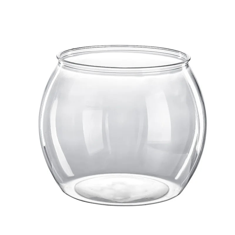 Plastic Transparent Fish Tank Aquariums Goldfish Bowl Round Impact Broken-resistant Office Table Hall Viewing Turtle Fish Tank