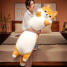 1PC 90~130cm Long Giant Cats Plush Toy Cylidrical Animal Bolster Pillow Cat Stuffed Plushie Children Sleeping Friend Gift