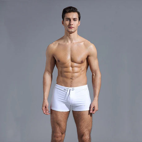 WY22 sexy soild color board tight men swimwear summer swimming beach shorts surf bikinis boxer swim briefs shorts bathing suits