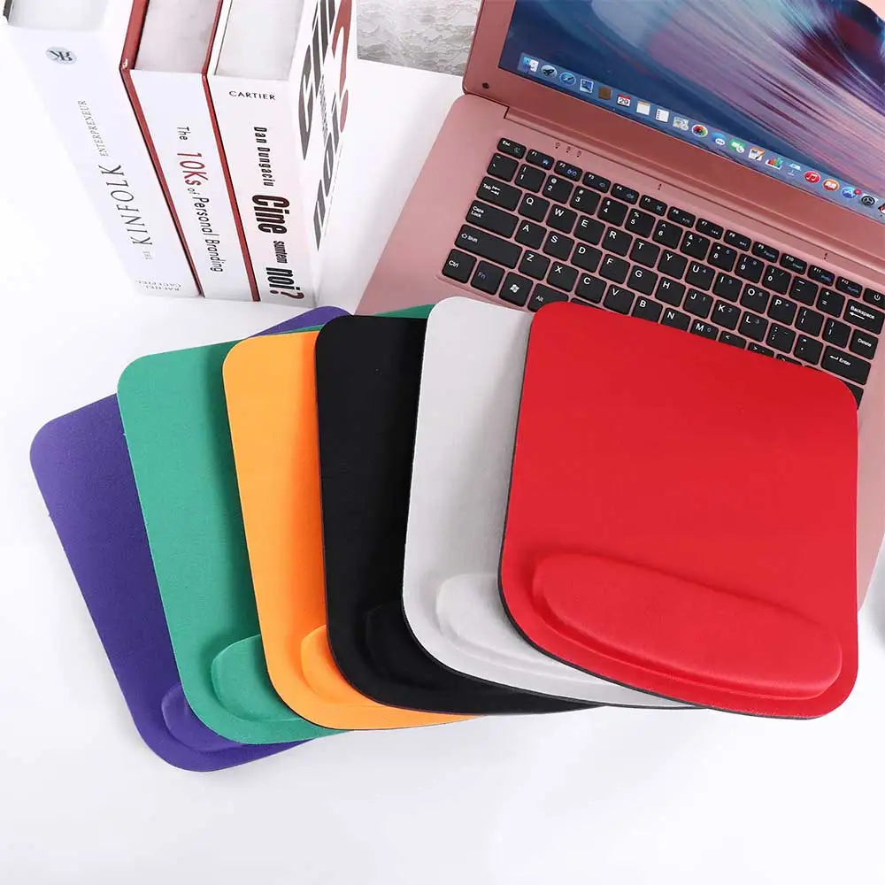 1 PCS Ergonomic Mouse Pad Comfortable Non-slip Gel Wrist Support Simple Solid Color Wristband Mouse Mat