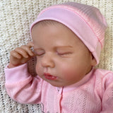 20Inch Lifelike Already Painted Reborn Dolls LouLou 3D Skin Realistic Baby Alive Newborn Dolls Toy Figure Kids Girl Gift