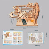 Kids Science Toy Tracking Balls Technology Gadget Physics Wooden 3D Puzzle STEM Kit Learning Educational Toys for Children