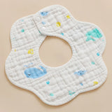 5pcs/batch thickened muslin 30X30cm cotton soft baby towel handkerchief bath care face cloth burp cloth