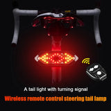 Turn Signals Bicycle Tail Light Wireless Remote Control USB Bike Rear Light MTB Road Taillight with Bike Horn  Bike Accessories