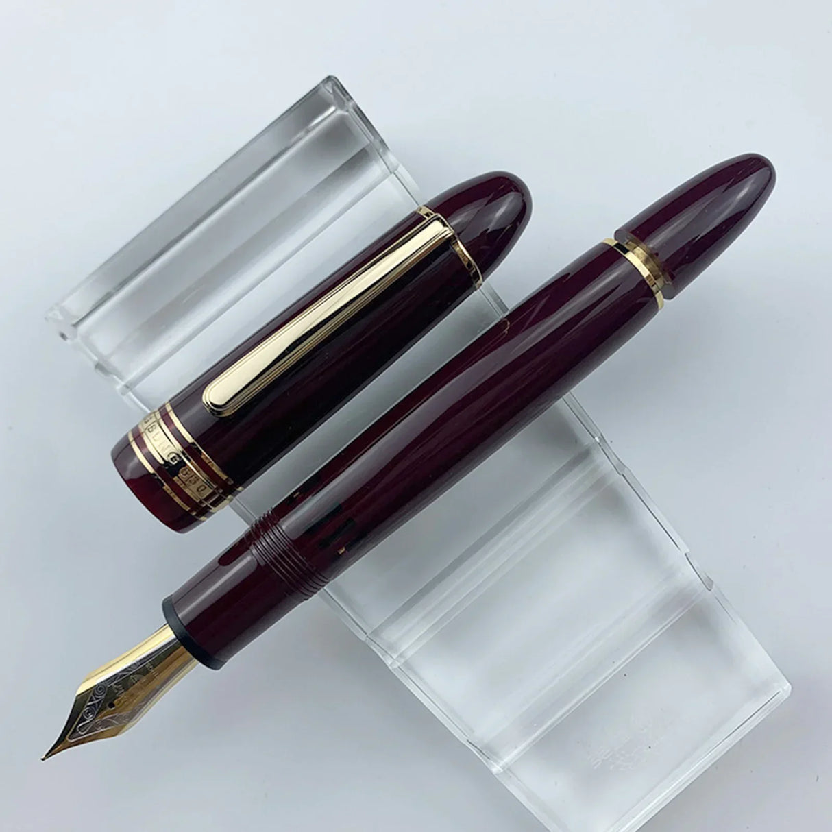 New Yongsheng 630 Resin Brief Fountain Pen NO.8 Iraurita Fine Nib Piston Gold Clip Pen Stationery Business Writing Gifts pens