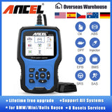 ANCEL BM700 OBD2 Scanner for MINI EPB SAS Airbag TPMS Battery Oil Reset OBD2 Automotive Scanner Free Update Car Diagnostic Tool