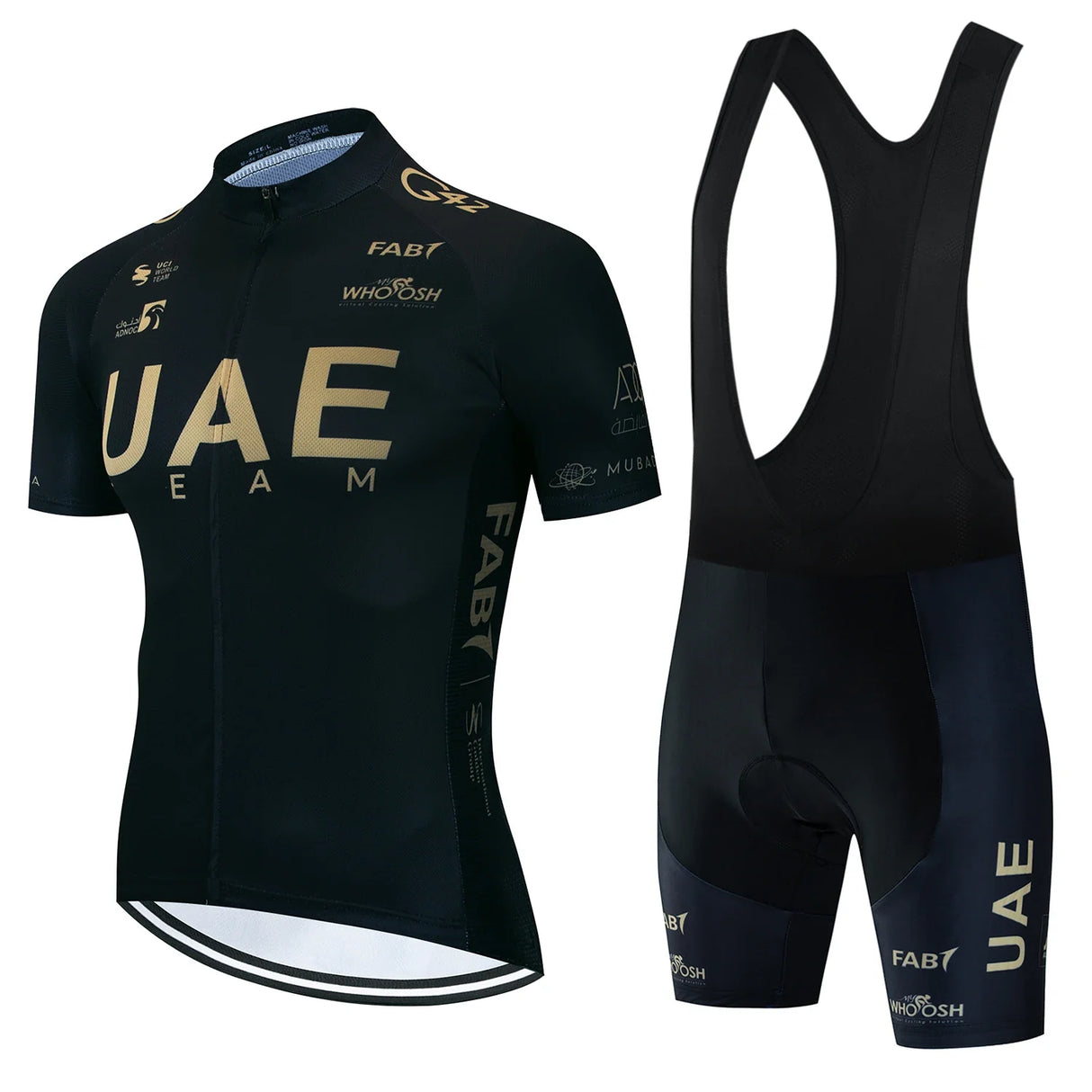 UAE Cycling Mtb Tricuta Man Uniform Men's Clothing Pants Jersey Costume Bike Clothes Shorts 2024 Laser Cut Mens Complete Bib Gel