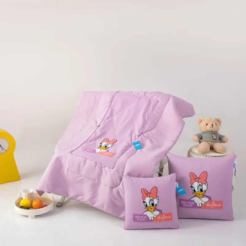 Disney Mickey Mouse Pillow Is Dual-purpose Car Sofa Lunch Break Cushion Two-in-one Office Cartoon Pillow Animation Derivatives