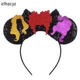 10Pcs/Lot New Colors Mouse Ears Headband Women Festival Party Cosplay Hairband Girls Gift Kids DIY Hair Accessories Wholesale