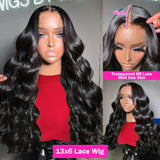 Body Wave 13x4 13x6 HD Lace Front Human Hair Wigs Brazilian 30 40 Inch Water Wave Frontal Wig For Women Glueless 5x5 Closure Wig