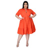 Fashion Plus Size Casual Blouse Dress Elegant   Ruched Party Ladies Dresses for Women 2023 Vestidos Office Clothing Summer 5xl