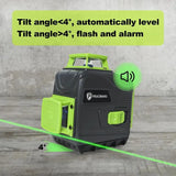 Pracmanu 12 Lines 3D Laser Level Self-Leveling Horizontal And Vertical Cross Line Super Powerful Green Beam